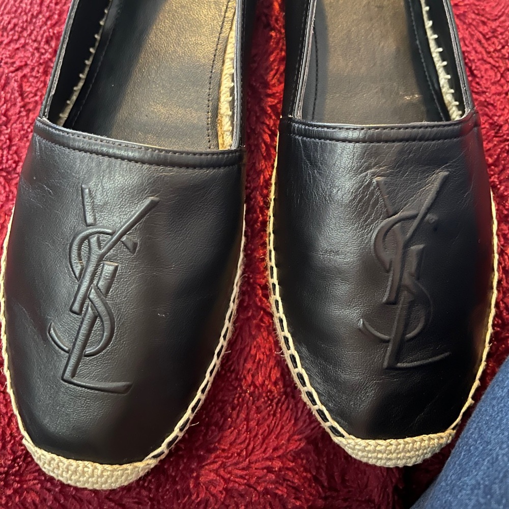 Saint Laurent logo Espadrille